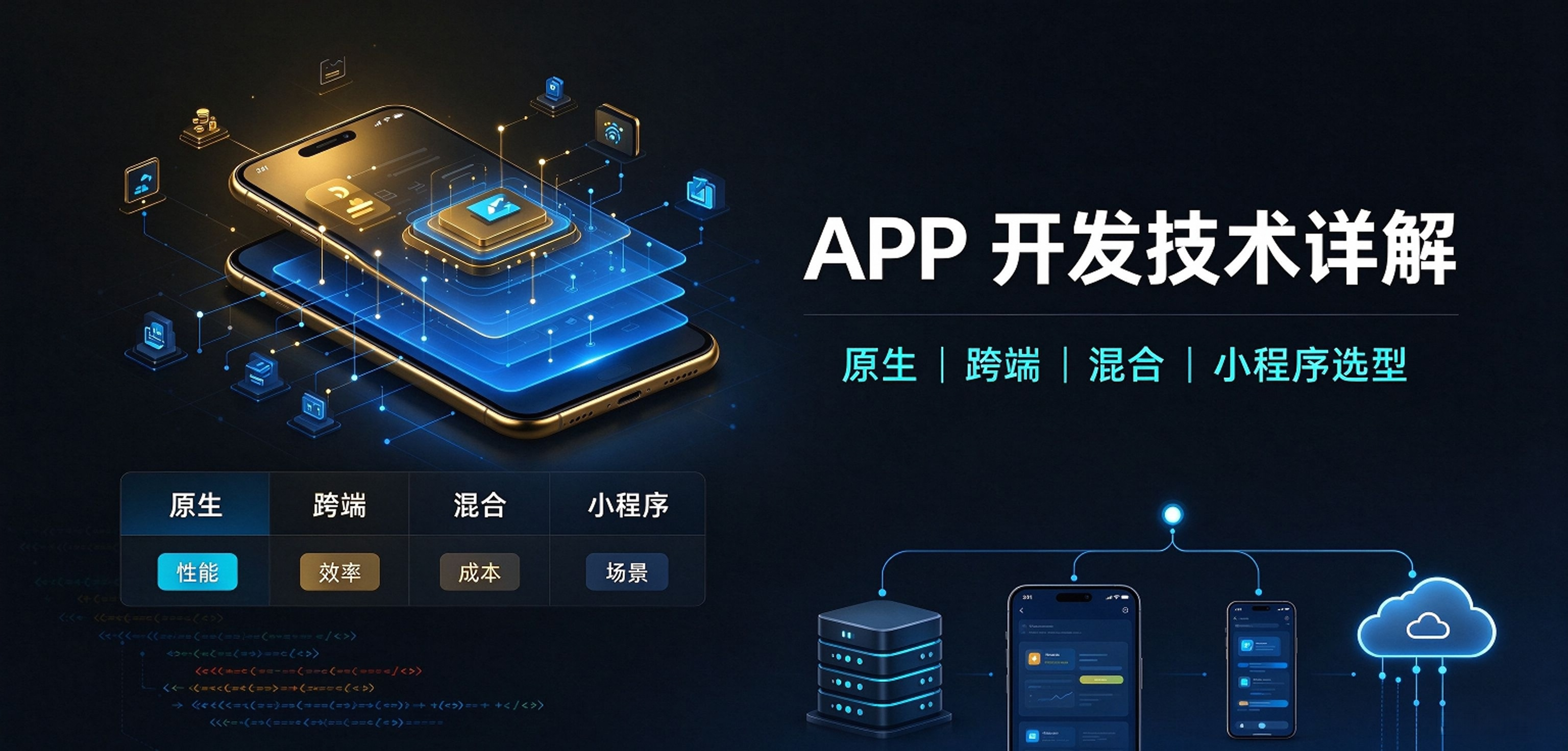APP 开发技术详解：原生｜跨端｜混合｜小程序选型